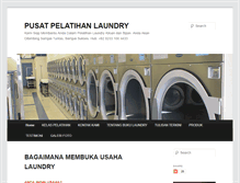 Tablet Screenshot of pelatihanlaundry.com